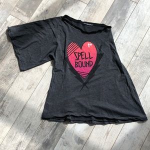 Wild fox one shoulder t-shirt